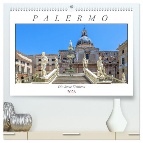 Palermo - Die Seele Siziliens (hochwertiger Premium Wandkalender 2026 DIN A2 quer), Kunstdruck in Hochglanz