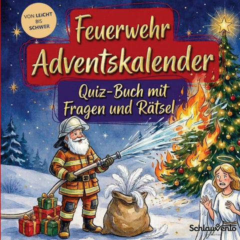 Feuerwehr-Adventskalender: Quiz-Buch mit Fragen und Rätsel