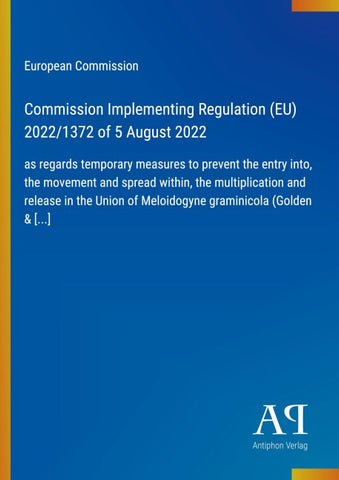 Commission Implementing Regulation (EU) 2022/1372 of 5 August 2022