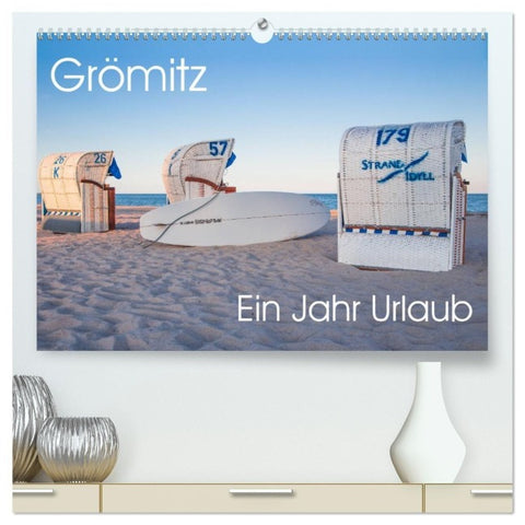 Grömitz - Ein Jahr Urlaub (hochwertiger Premium Wandkalender 2027 DIN A2 quer), Kunstdruck in Hochglanz