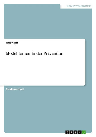 Modelllernen in der Prävention