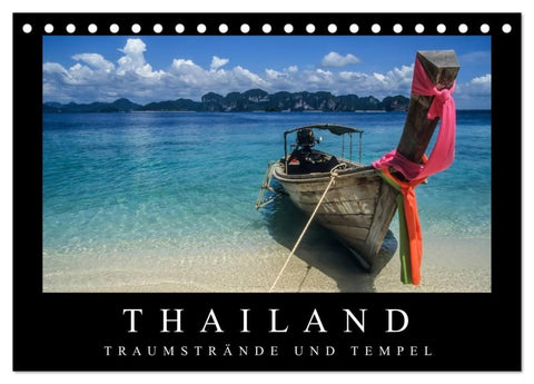 Thailand - Traumstrände und Tempel (Tischkalender 2027 DIN A5 quer), CALVENDO Monatskalender