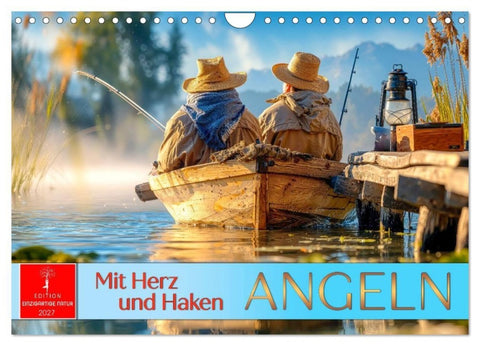 Angeln mit Herz und Haken (Wandkalender 2027 DIN A4 quer), CALVENDO Monatskalender