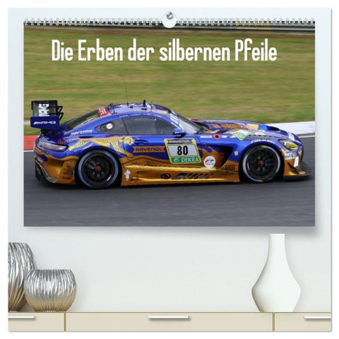 Die Erben der silbernen Pfeile (hochwertiger Premium Wandkalender 2027 DIN A2 quer), Kunstdruck in Hochglanz