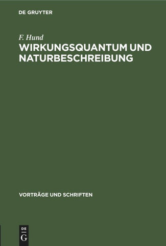 Wirkungsquantum und Naturbeschreibung