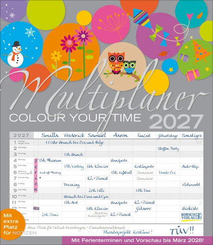 Multiplaner - Colour your time 2027