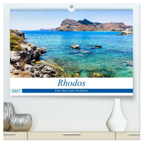 Rhodos - eine Insel zum Verlieben (hochwertiger Premium Wandkalender 2027 DIN A2 quer), Kunstdruck in Hochglanz