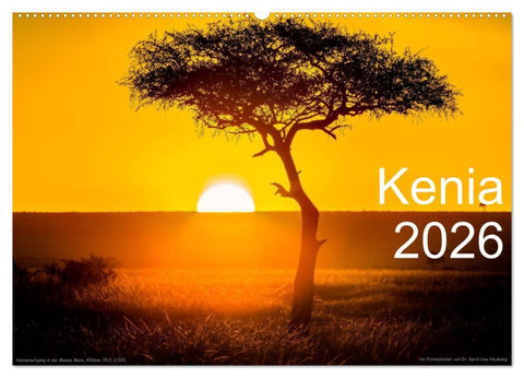 Kenia 2026 (Wandkalender 2026 DIN A2 quer), CALVENDO Monatskalender