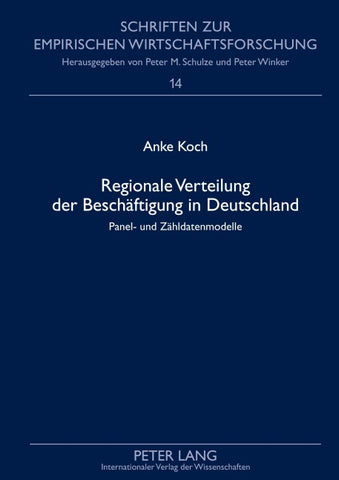 Regionale Verteilung der Beschaeftigung in Deutschland
