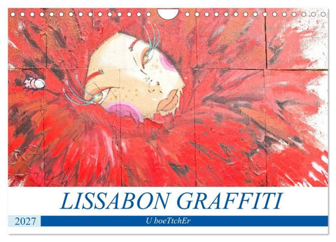LISSABON GRAFFITI (Wandkalender 2027 DIN A4 quer), CALVENDO Monatskalender
