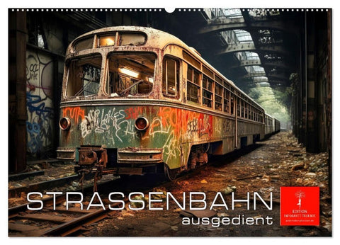 Straßenbahn ausgedient (Wandkalender 2027 DIN A2 quer), CALVENDO Monatskalender