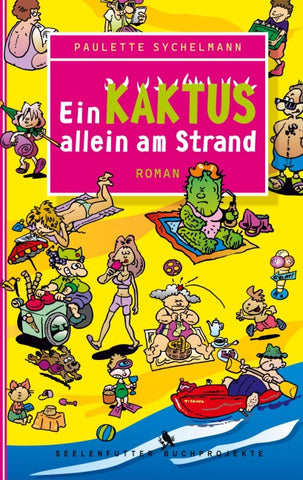 Ein Kaktus allein am Strand