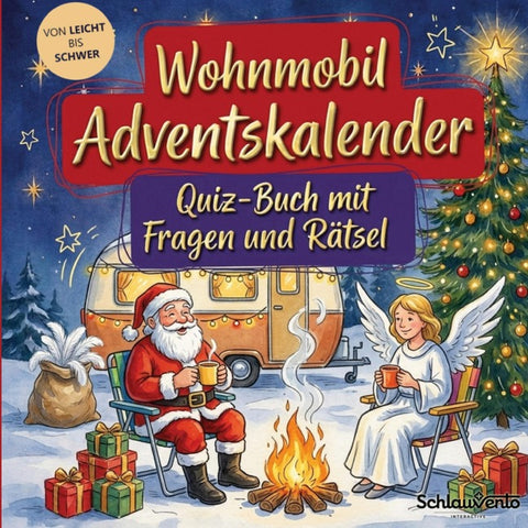 Wohnmobil-Adventskalender: Quiz-Buch mit Fragen und Rätsel