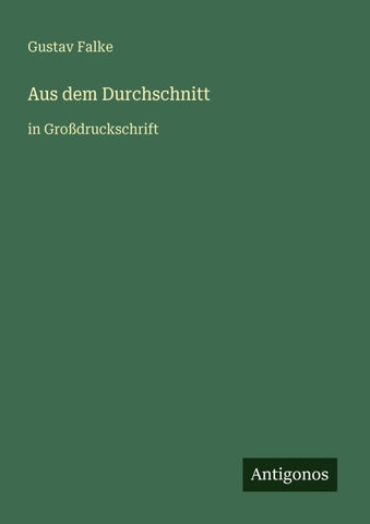 Aus dem Durchschnitt