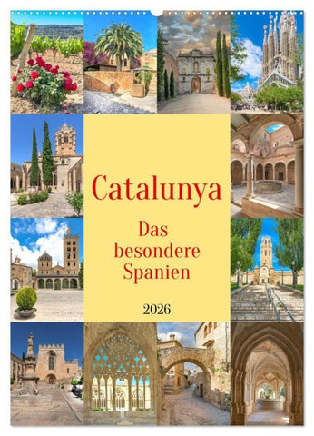 Catalunya, das besondere Spanien (Wandkalender 2026 DIN A2 hoch), CALVENDO Monatskalender