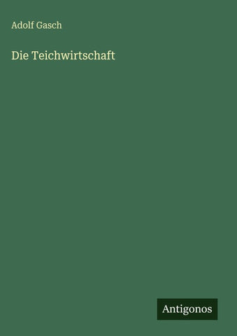 Die Teichwirtschaft
