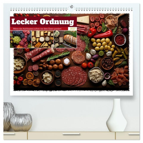 Lecker Ordnung (hochwertiger Premium Wandkalender 2027 DIN A2 quer), Kunstdruck in Hochglanz