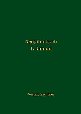 Neujahrsbuch 1. Januar