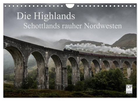 Die Highlands - Schottlands rauher Nordwesten (Wandkalender 2027 DIN A4 quer), CALVENDO Monatskalender