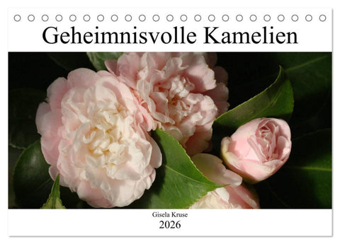 Geheimnisvolle Kamelien (Tischkalender 2026 DIN A5 quer), CALVENDO Monatskalender