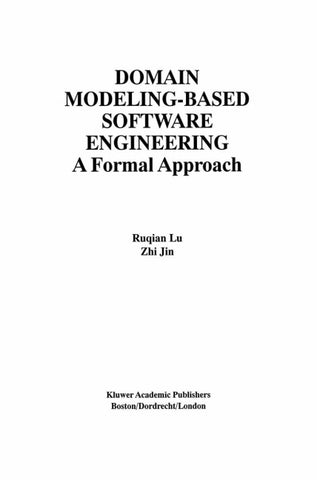 Domain Modeling-Based Software Engineering
