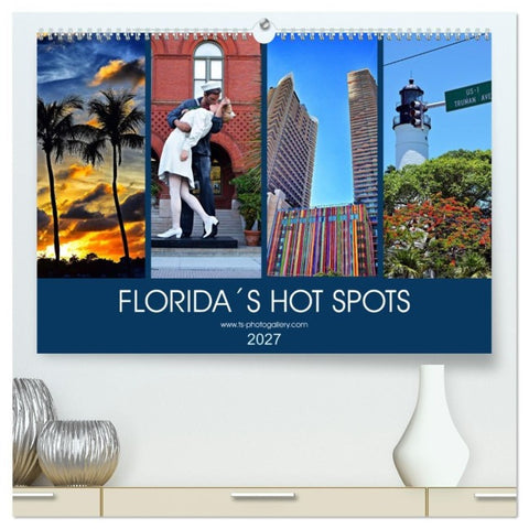 Florida Spots II (hochwertiger Premium Wandkalender 2027 DIN A2 quer), Kunstdruck in Hochglanz