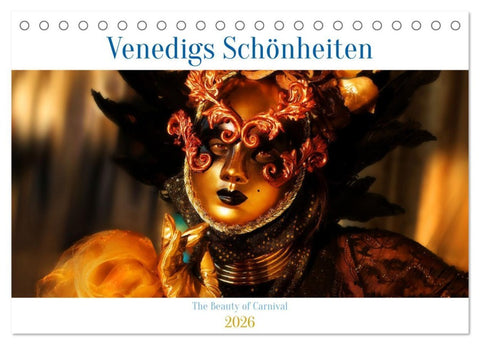 Venedigs Schönheiten (Tischkalender 2026 DIN A5 quer), CALVENDO Monatskalender
