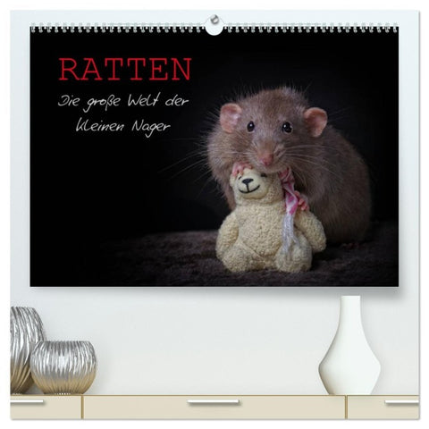 Ratten. Die große Welt der kleinen Nager (hochwertiger Premium Wandkalender 2026 DIN A2 quer), Kunstdruck in Hochglanz