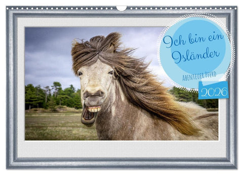 Ich bin ein Isländer (Wandkalender 2026 DIN A3 quer), CALVENDO Monatskalender