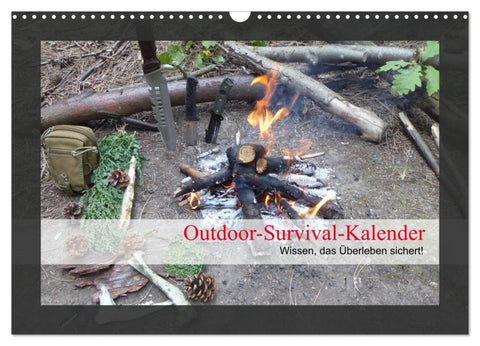 Outdoor-Survival-Kalender (Wandkalender 2027 DIN A3 quer), CALVENDO Monatskalender
