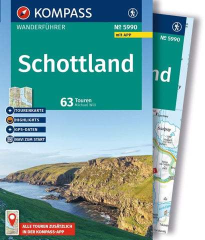 KOMPASS Wanderführer Schottland, 63 Touren mit Extra-Tourenkarte