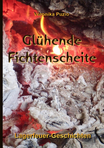 Glühende Fichtenscheite