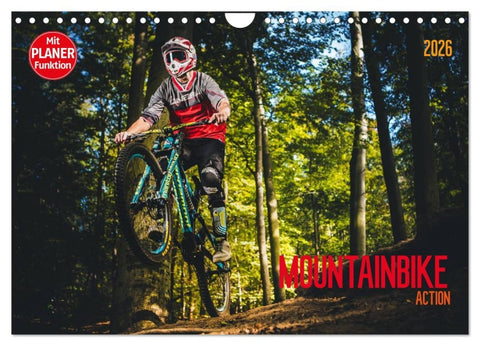Mountainbike Action (Wandkalender 2026 DIN A4 quer), CALVENDO Monatskalender