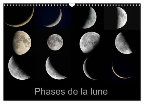 Phases de la lune (Calendrier mural 2027 DIN A3 vertical), CALVENDO calendrier mensuel