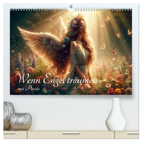 Wenn Engel träumen (hochwertiger Premium Wandkalender 2027 DIN A2 quer), Kunstdruck in Hochglanz