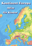 Kontinent Europa geographischer Atlas für Kinder