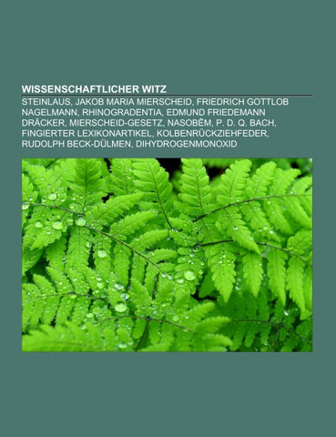 Wissenschaftlicher Witz