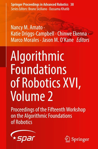 Algorithmic Foundations of Robotics XVI, Volume 2