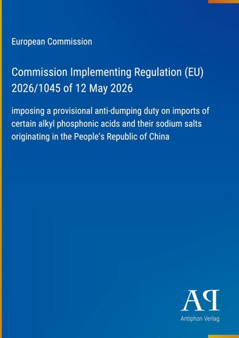 Commission Implementing Regulation (EU) 2026/1045 of 12 May 2026
