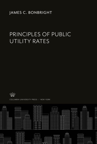 Principles of Public Utility Rates