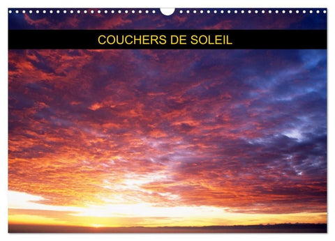 Couchers de soleil (Calendrier mural 2027 DIN A3 vertical), CALVENDO calendrier mensuel
