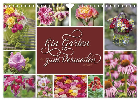 Ein Garten, der zum Verweilen einlädt (Wandkalender 2027 DIN A4 quer), CALVENDO Monatskalender