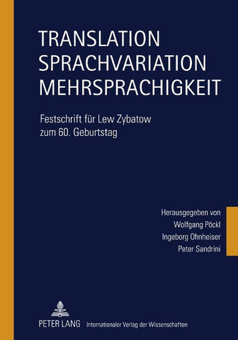 Translation – Sprachvariation – Mehrsprachigkeit