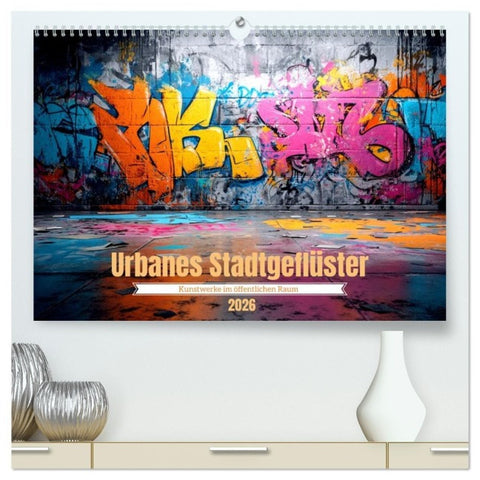 Urbanes Stadtgeflüster (hochwertiger Premium Wandkalender 2026 DIN A2 quer), Kunstdruck in Hochglanz