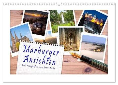 Marburger Ansichten (Wandkalender 2027 DIN A3 quer), CALVENDO Monatskalender
