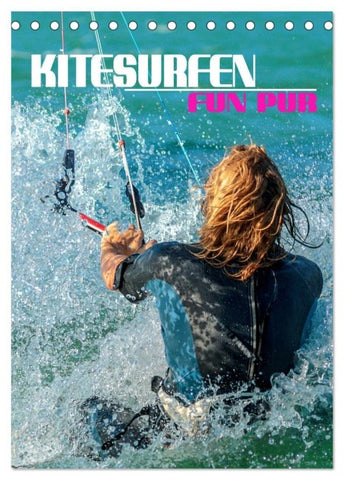 Kitesurfen - Fun pur (Tischkalender 2027 DIN A5 hoch), CALVENDO Monatskalender