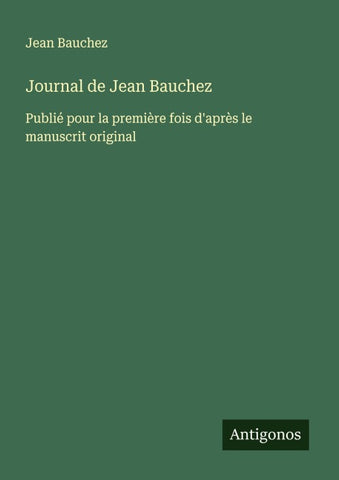 Journal de Jean Bauchez