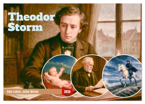 Theodor Storm. Sein Leben, seine Werke (Wandkalender 2026 DIN A3 quer), CALVENDO Monatskalender
