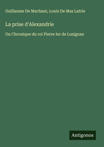 La prise d'Alexandrie