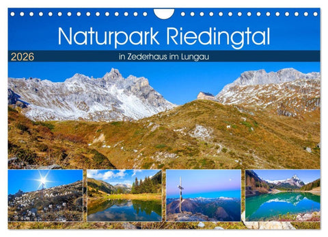 Naturpark Riedingtal (Wandkalender 2026 DIN A4 quer), CALVENDO Monatskalender